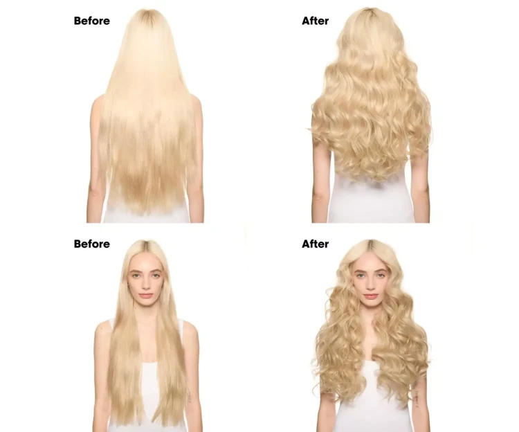 LOreal Tecni Art Volume Refresh - Suchy Szampon Zwiększający Objętość Włosów 200 ml (MORNING AFTER DUST) Przed i po.webp