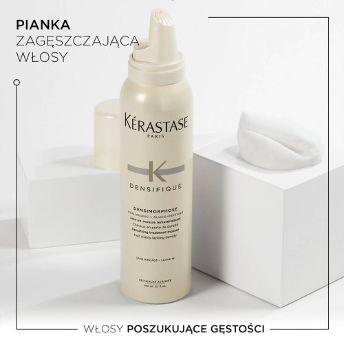 Kérastase Densifique Densimorphose Mousse - Odżywka w Piance do Włosów Tracących Gęstość 150ml konsystencja.jpg