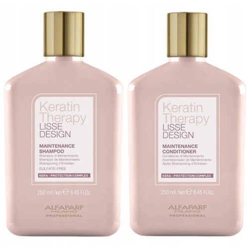 Alfaparf Lisse Design Keratin Therapy Maintenance - Zestaw do Włosów po Keratynowym Prostowaniu - Szampon 250ml + Odżywka 250ml.jpg