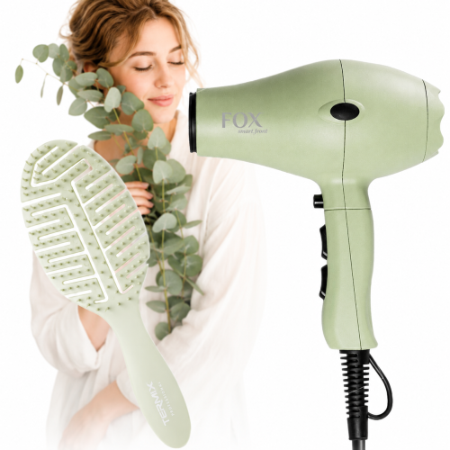 Fox Smart Front Green Whisper - Pastelowa Suszarka do Włosów z Funkcją Jonizacji 2100W.png
