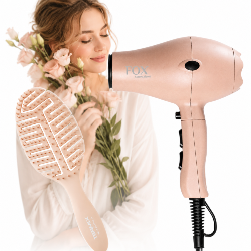 Fox Smart Front Sandy Peach - Pastelowa Suszarka do Włosów z Funkcją Jonizacji 2100W.png