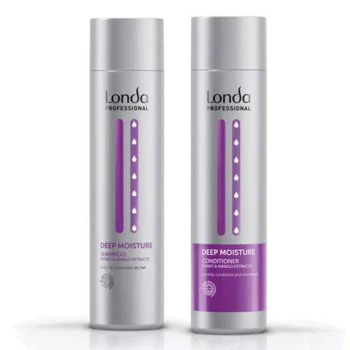 Londa Deep Moisture Honey & Mango Extracts Shampoo - Nawilżający Zestaw do Włosów Suchych - Szampon 250ml + Odżywka 250ml.webp