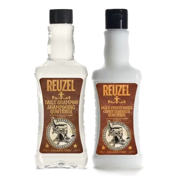 Reuzel Daily Shampoo – Zestaw do Codziennej Pielęgnacji Męskich Włosów - Szampon 350ml + Odżywka 350ml.webp