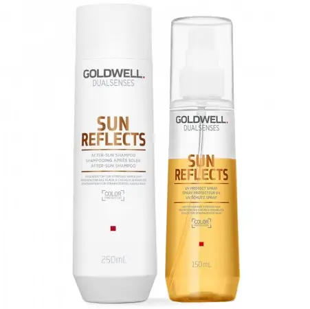 Goldwell Dualsenses Sun Reflects - Zestaw do Letniej Pielęgnacji Włosów - Szampon 250 ml + Spray 150ml.webp