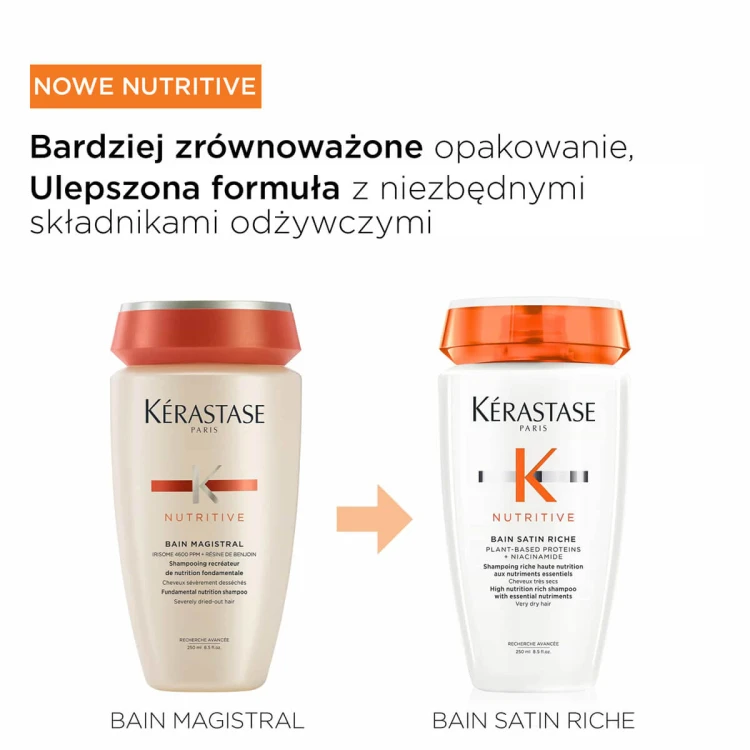 Kérastase Nutritive Bain Satin Riche - Bogata Kąpiel Odżywcza do Włosów Grubych 250ml zmiana szaty.jpg