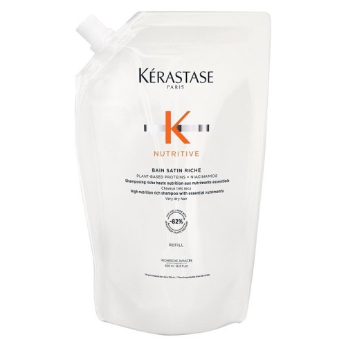 Kérastase Nutritive Bain Satin Riche Refill - Bogata Kąpiel Odżywcza do Włosów Grubych 500ml UZUPEŁNIENIE.jpg