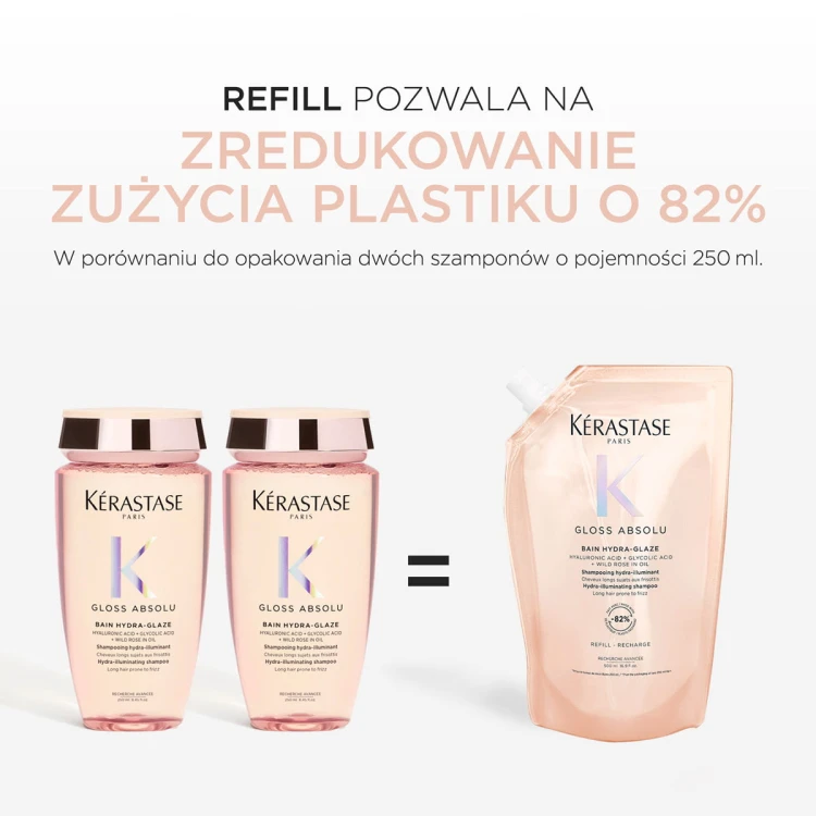 Kérastase Gloss Absolu Bain Hydra - Glaze Refill - Intensywnie Nabłyszczający Szampon Nawilżający 500ml - UZUPEŁNIENIE ekologia.jpg