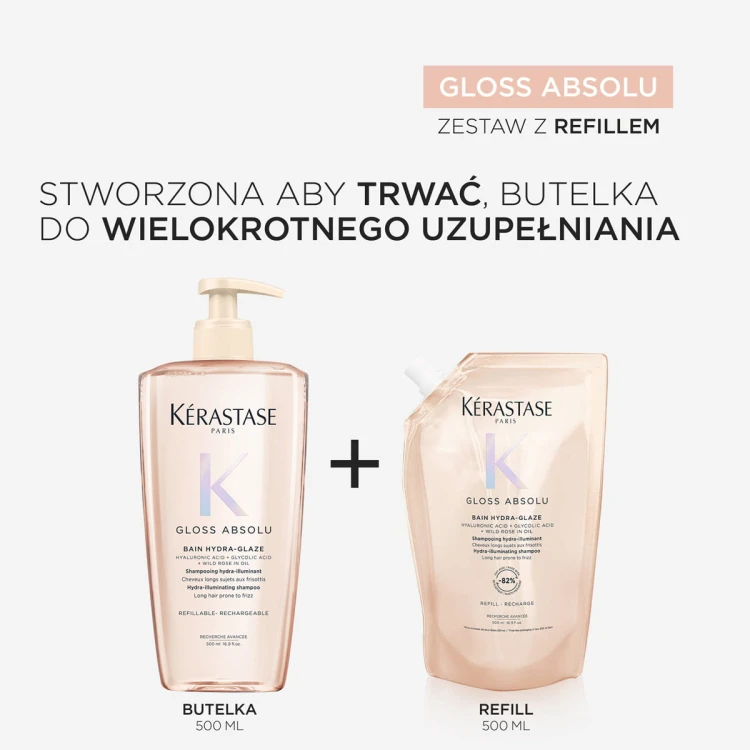 Kérastase Gloss Absolu Bain Hydra - Glaze Refill - Intensywnie Nabłyszczający Szampon Nawilżający 500ml.jpg
