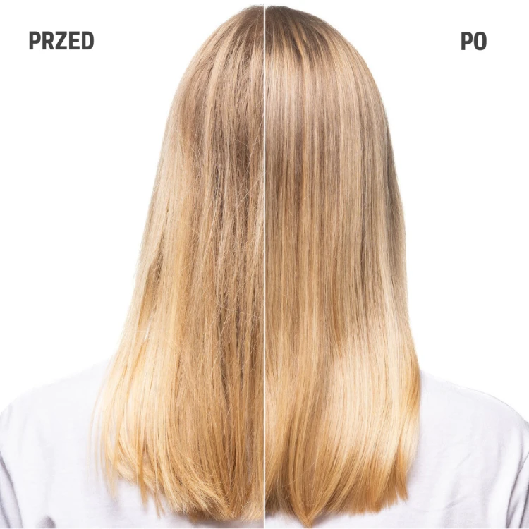 Goldwell Dualsenses Blondes & Highlights Color Lock Serum - Kuracja w Ampułkach do Włosów Blond 12x18 ml przed i po.png
