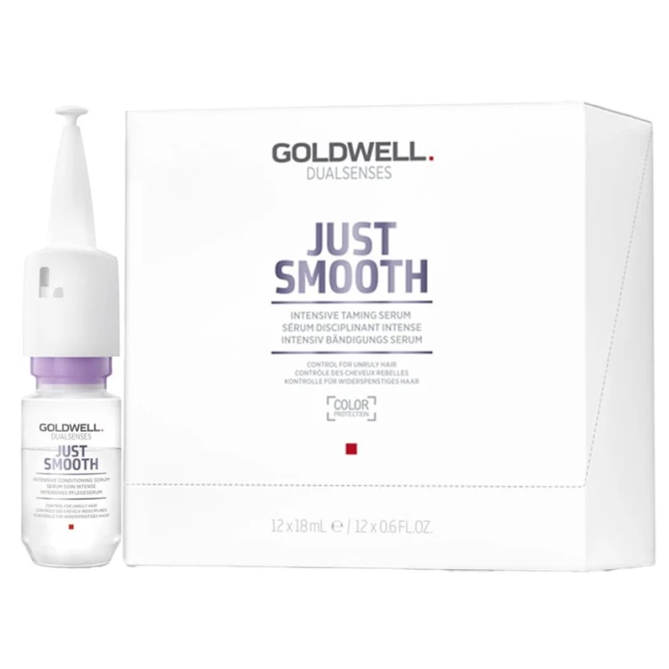 Goldwell Dualsenses Just Smooth Intensive Taming Serum  - Kuracja Ujarzmiająca w Ampułkach 12x18 ml.jpg