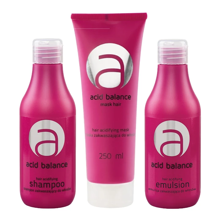 Stapiz Acid Balance - Zestaw Zakwaszający - Szampon 300ml + Maska 250ml + Emulsja 300ml.webp